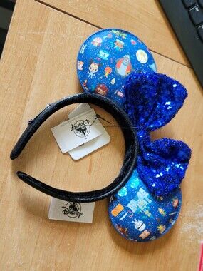Disney Parks Loungefly 2021 Chibi Park Icons Minnie Mouse Ears Headband NWT